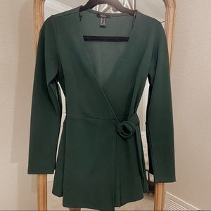 Emerald green romper